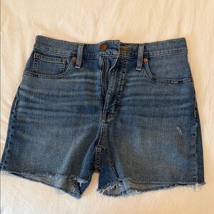 Madewell High Rise Denim Shorts